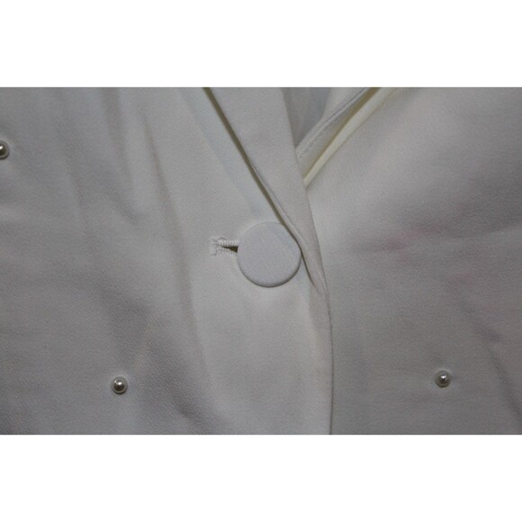 Generation Love Nadia Pearl‎ Blazer Jacket Ruched Sleeves White Size XS NWT $395 - Picture 8 of 9